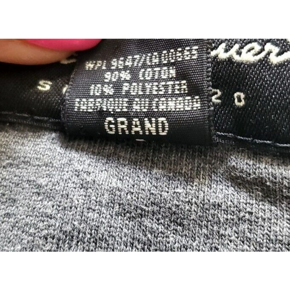 Eddie Bauer Men's Gray Sweatshirt Tall Sz LT Front Print Logo Pullover - Picture 5 of 6